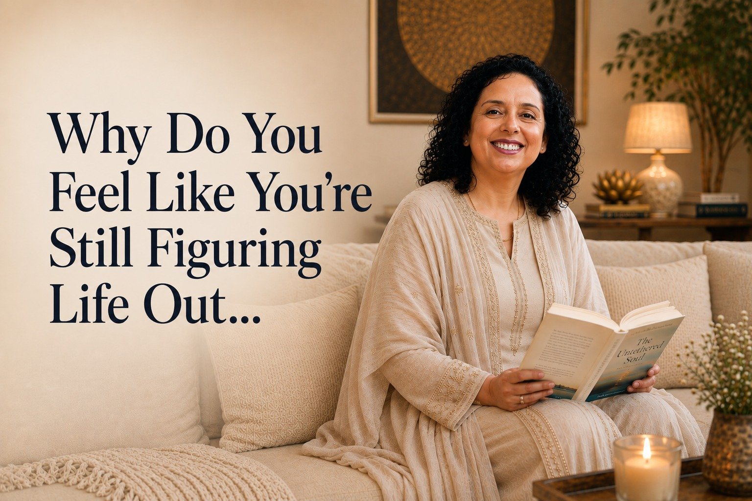 A karmik numerology chart being read to reveal the pattern behind feeling unfinished despite outward success
